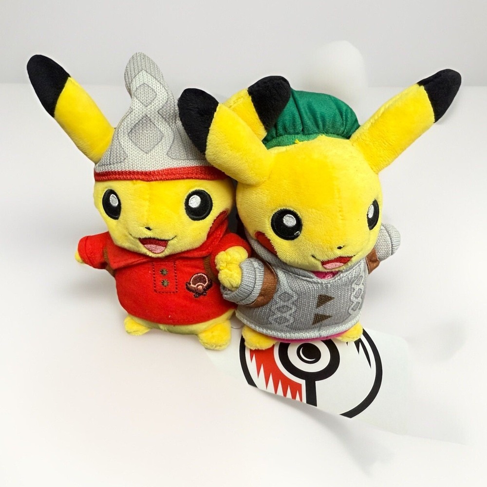 Pokemon Center Galar Region Pikachu Plush 7 ¾ In 25th Anniversary Celebration